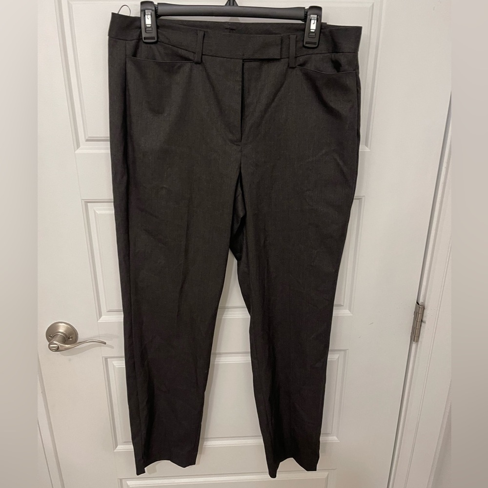 DKNY grey straight leg trousers size 10